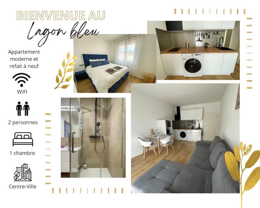 Le Lagon Bleu - Appt Wifi Parking Balcon Le Puy-en-Velay المظهر الخارجي الصورة
